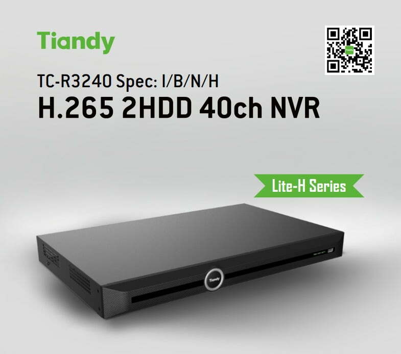 دستگاه NVR تیاندی 40 کانال مدل TC-R3240